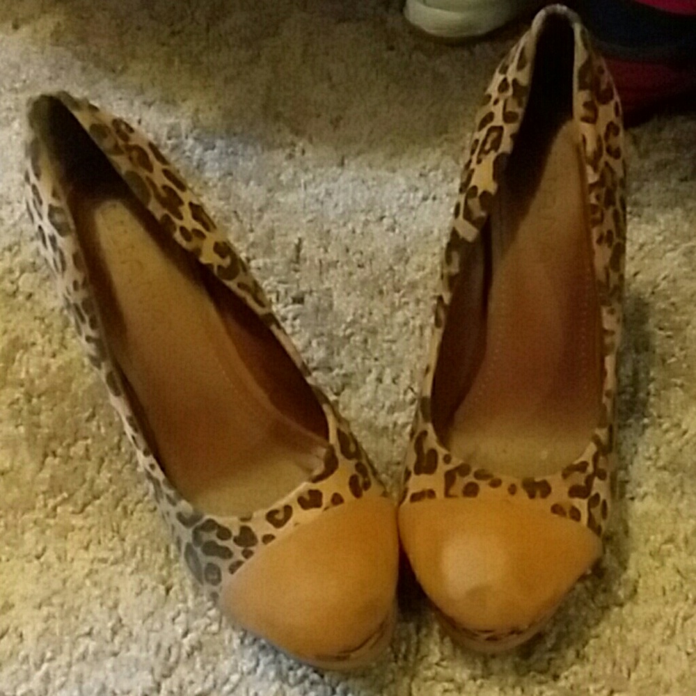 Cheetah print heels